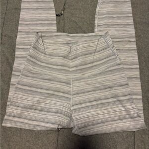 Striped Gray and White Pants